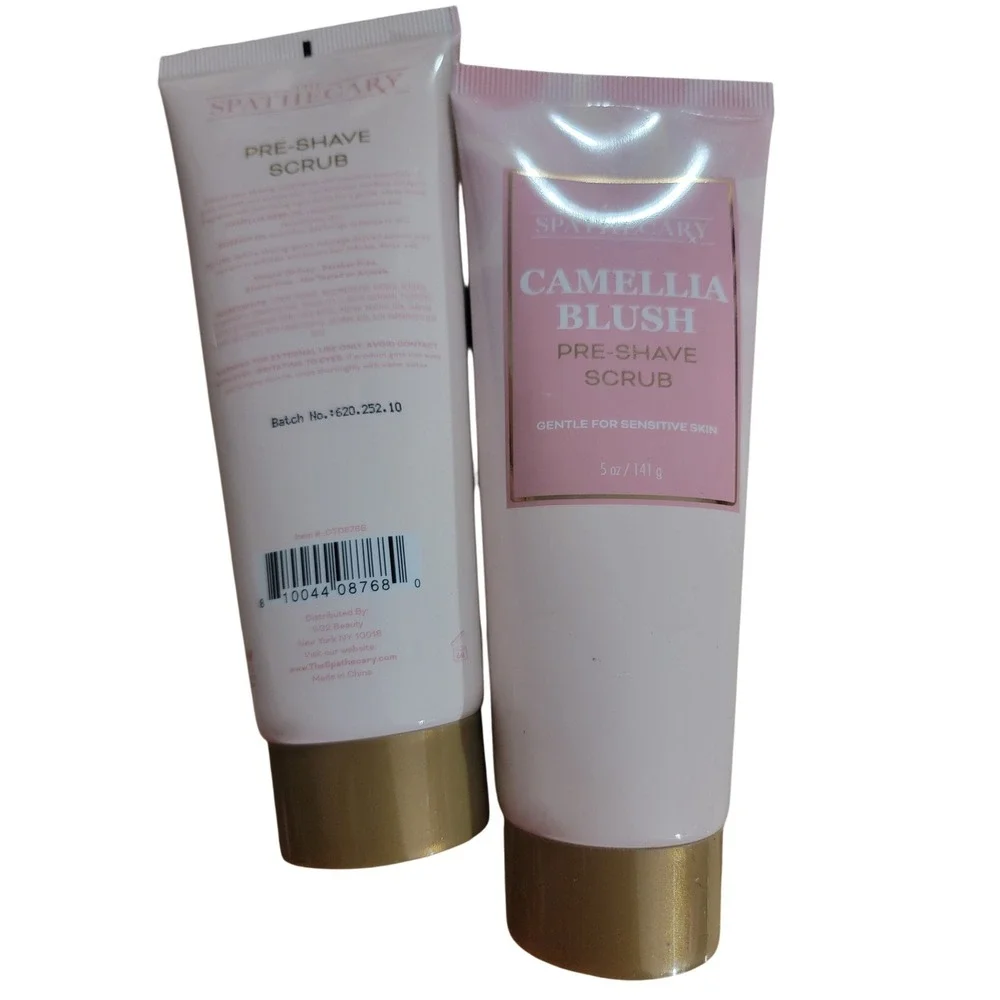 The Spathecary Camellia Blush‎ Pre-Shave Scrub 2 Pack 5oz Each Sensitive Skin